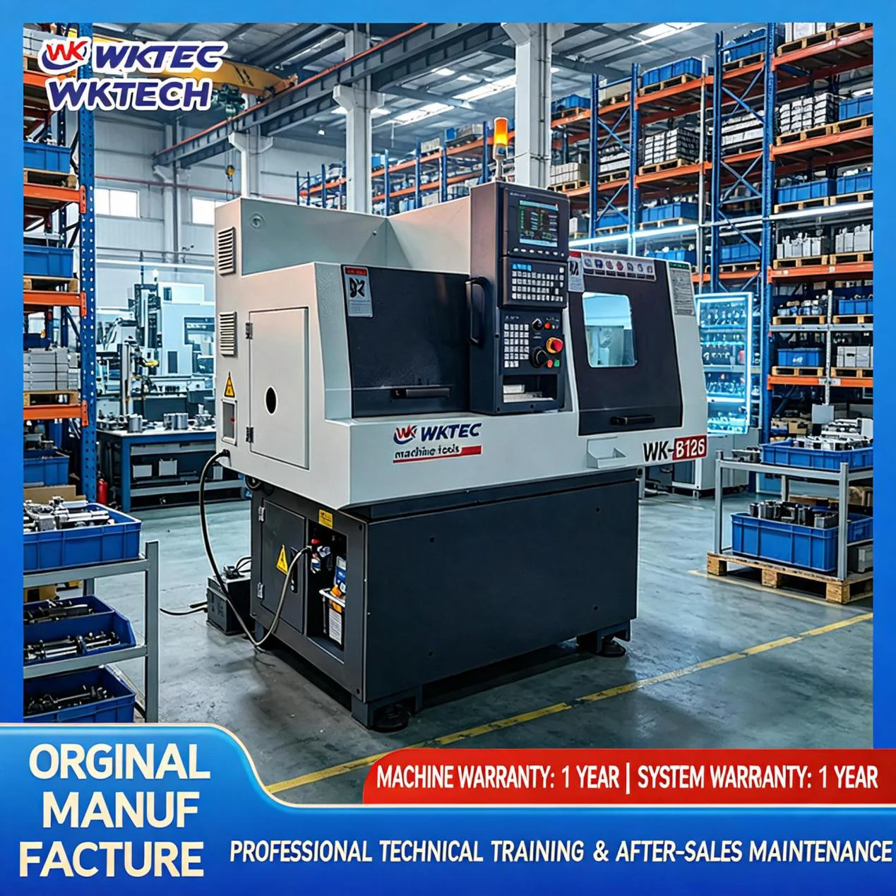 Weikong B126 Fully Automatic Dual-System Swiss-Type CNC Lathe – From a Factory with Proven Expertise in Cam-Type Machines